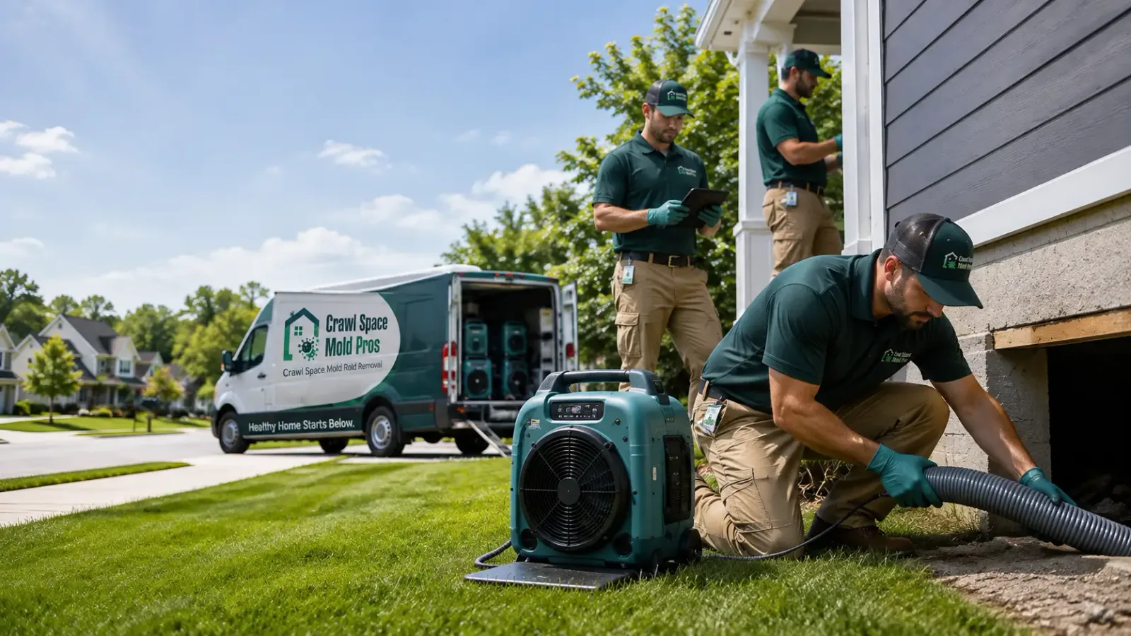 Crawl Space Mold Removal in Bradford, NH
